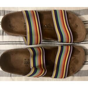 Birki's Birkenstock Women's Sandal Curacao Women’s Size 5 Rainbow. Elastic